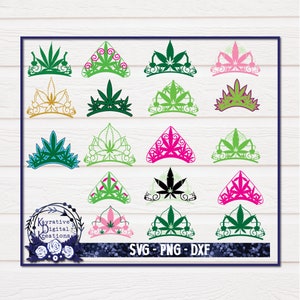 Cannabis Crown SVG - Corona - Weed SVG - Marihuana SVG