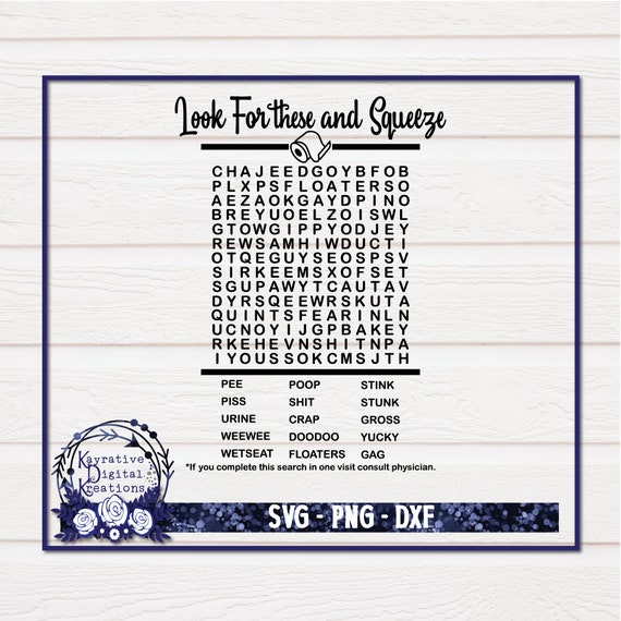 Download Funny Bathroom Svg Word Search Svg