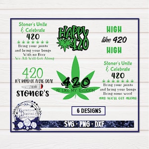 420 Weed SVG Bundle - Marijuana SVG - Instant Download