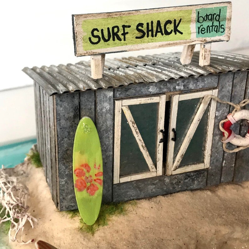 Miniature Surf Shack Diorama Etsy