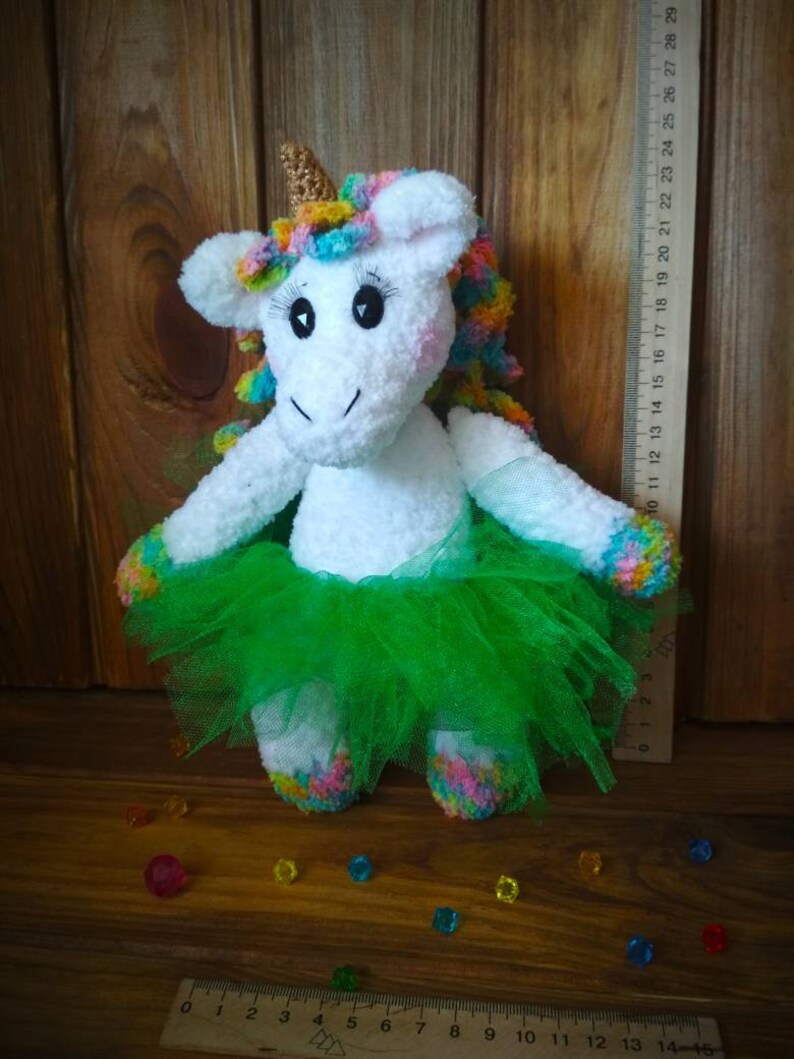 Unicorn crochet plush unicorn ballerina soft unicorn pony | Etsy