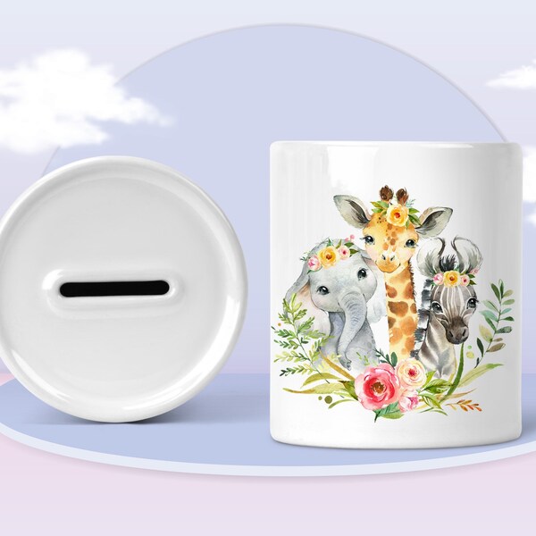 Safari Piggy Bank Etsy