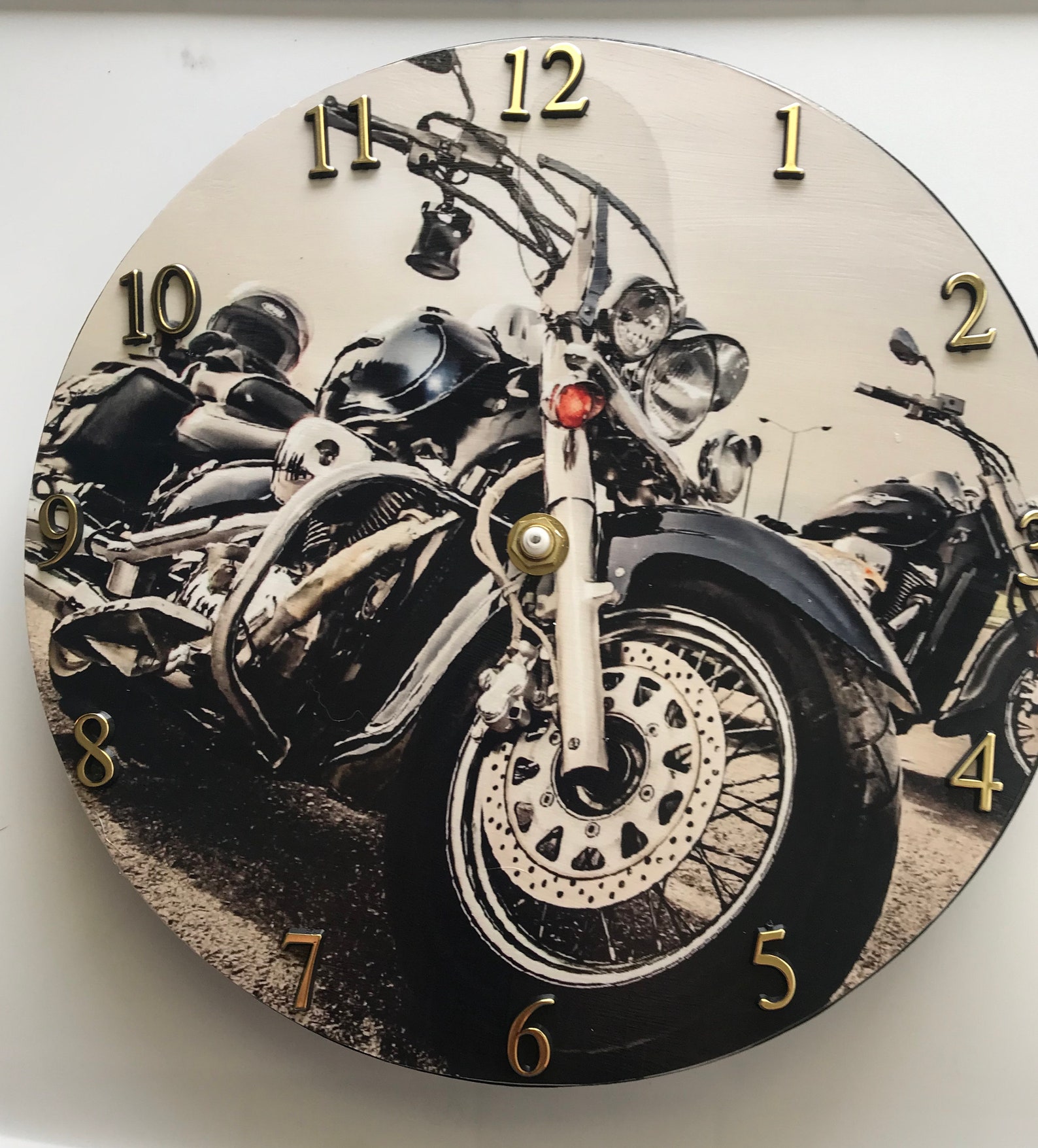 Motorcycle Clocks Etsy