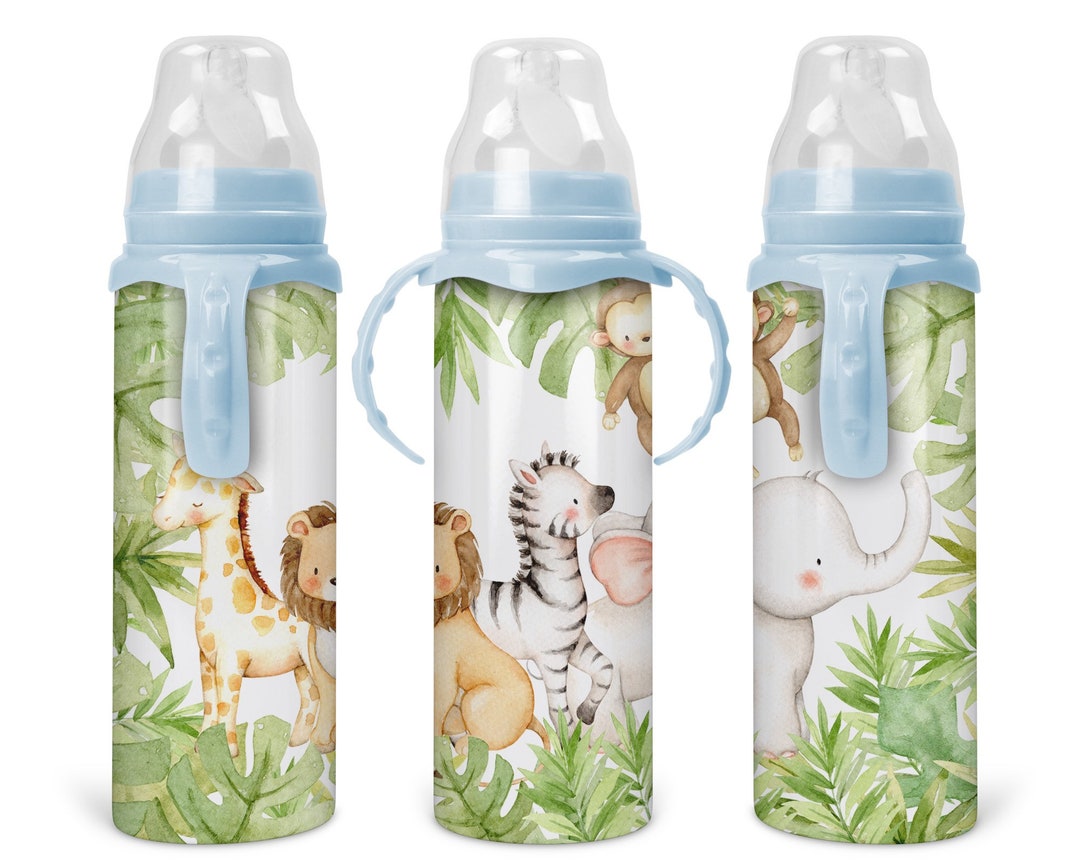 Baby Zoo Animals Baby Bottle Etsy