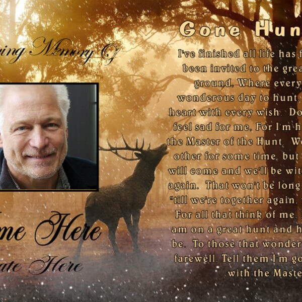 Hunting Memorial Etsy