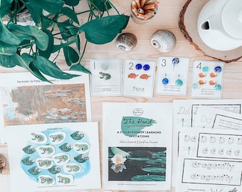 Estudio de la naturaleza del estanque/Imprimibles del estudio de la naturaleza/Imprimibles de la escuela en el hogar/Escritura para niños/Hojas de escritura a mano/Preescolar/Escritura para niños/