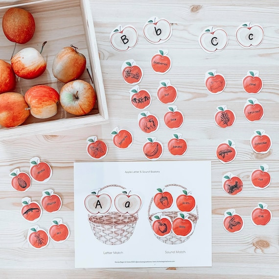 Apple Beginning Letter & Sound MatchBeginning