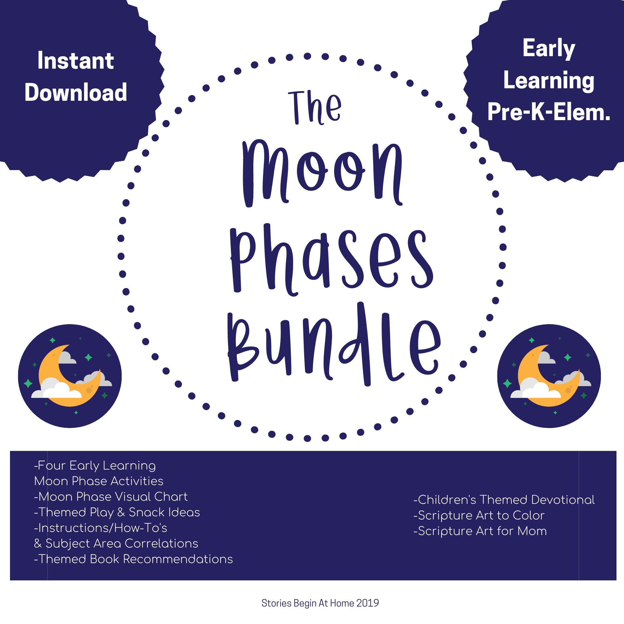 Moon Phases Printable| Moon Phases Study|moon Phases Printable Kids ...