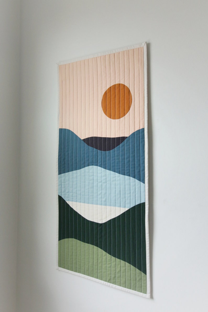 Modern Quilt Wall Hanging Master Room Wall Art Abstract - Etsy UK