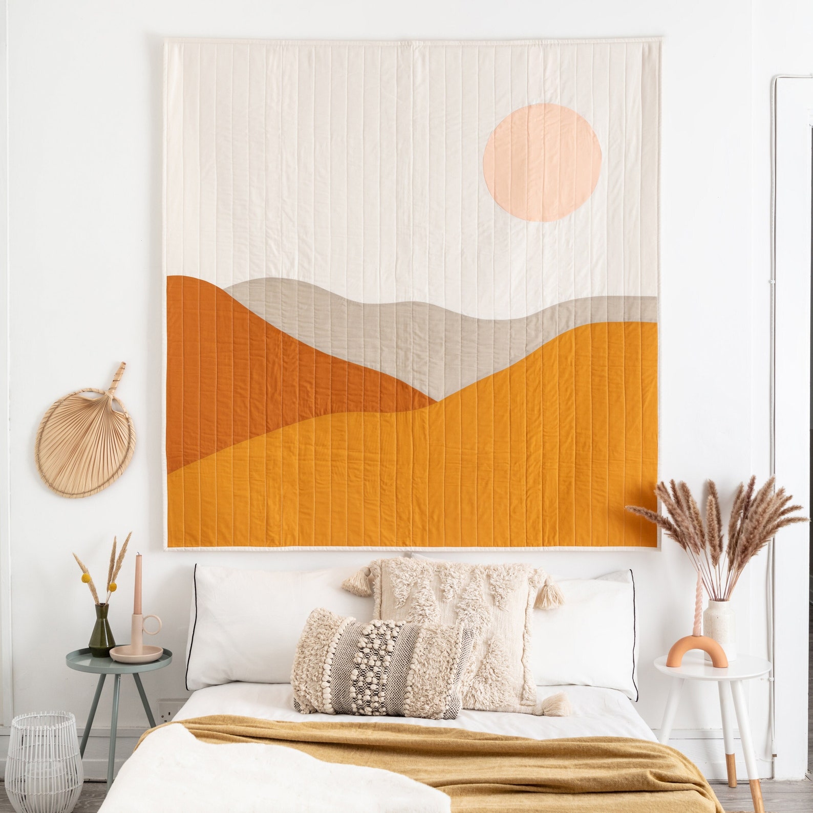 Desert Tapestry Textile Wall Art Over the Bed Wall Decor - Etsy