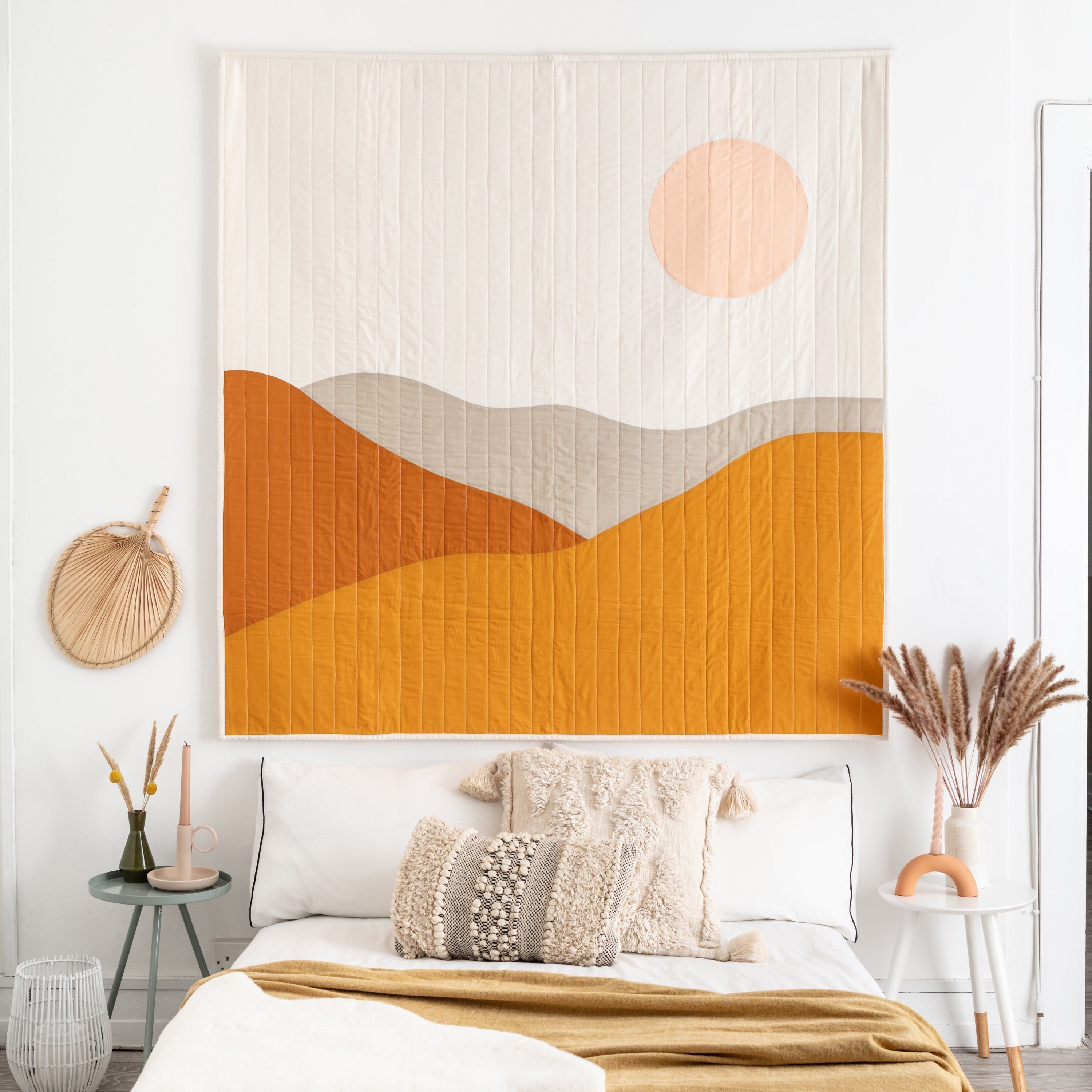 Desert Aesthetic Tapestry Fabric Wall Hanging Over Bed Wall Decor Abstract  Desert Wall Art Large Wall Tapestry Quilt Wall Hanging 