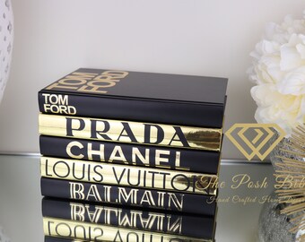 Fashion Book Stack Etsy