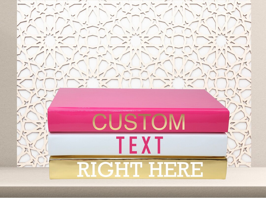 Home Decor BOOK Set Stack Designer Custom Books for Coffee Table Shelf