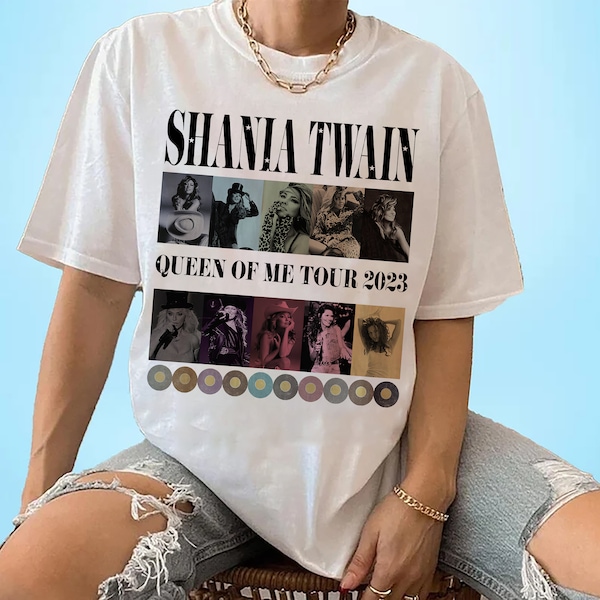 Shania Twain Queen of me tour 2023 T-shirt, Lovers Country Music Tee, Shania Twain Concert 2023, Gift for Shania Fans
