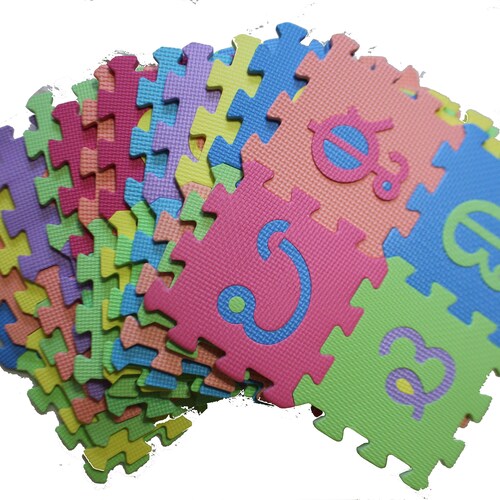 Telugu Alphabet Mat 51 Tiles EVA Foam Jigsaw Puzzle Floor Etsy