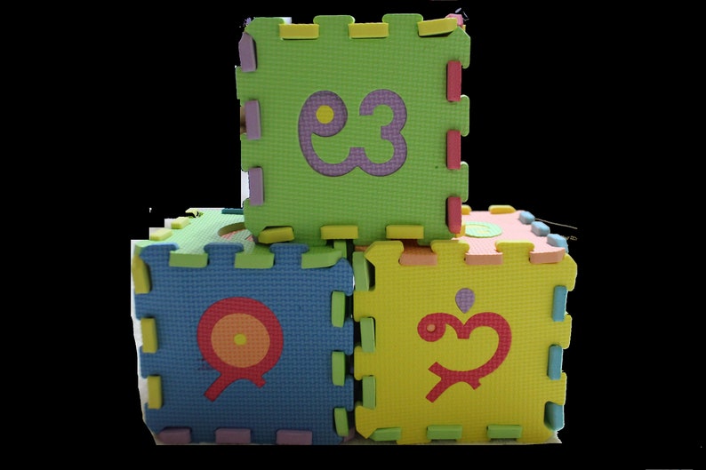 Telugu Alphabet Mat 51 Tiles EVA Foam Jigsaw Puzzle Floor Etsy