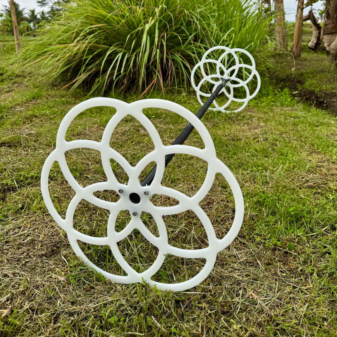 Seed of Life Dragon Staff | Collapsible Carbon Staff | Flow Toys