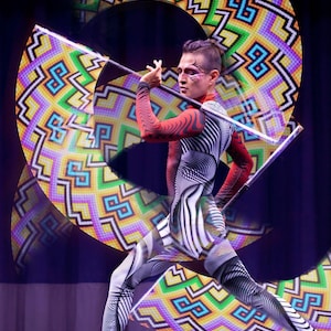 Easy Pixel Poi Staff Transformer 48 LED Flow Circus Props Hypnoizm Show Performance Show Visual Light Toys