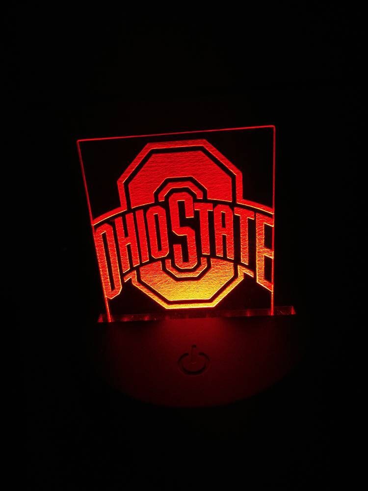 Ohio State OSU LED light up acrylic sign Etsy