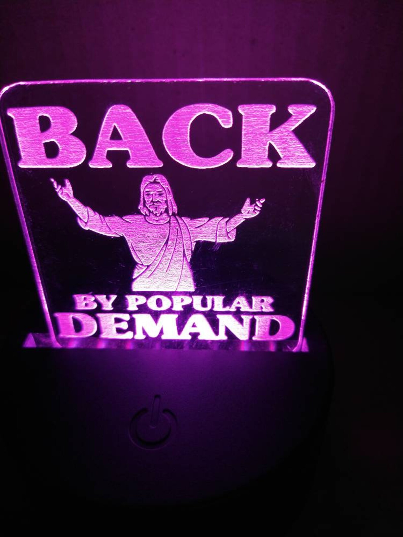 Back by popular demand jesus Light Up LED Engraved Sign Etsy