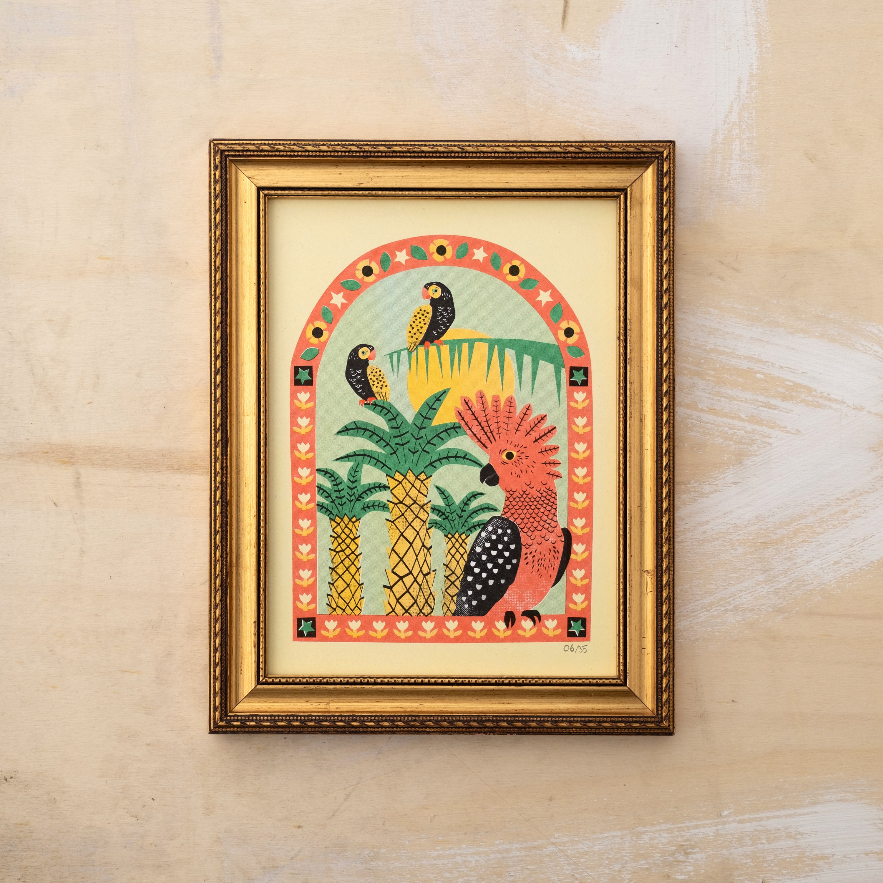 Risographie Perroquets