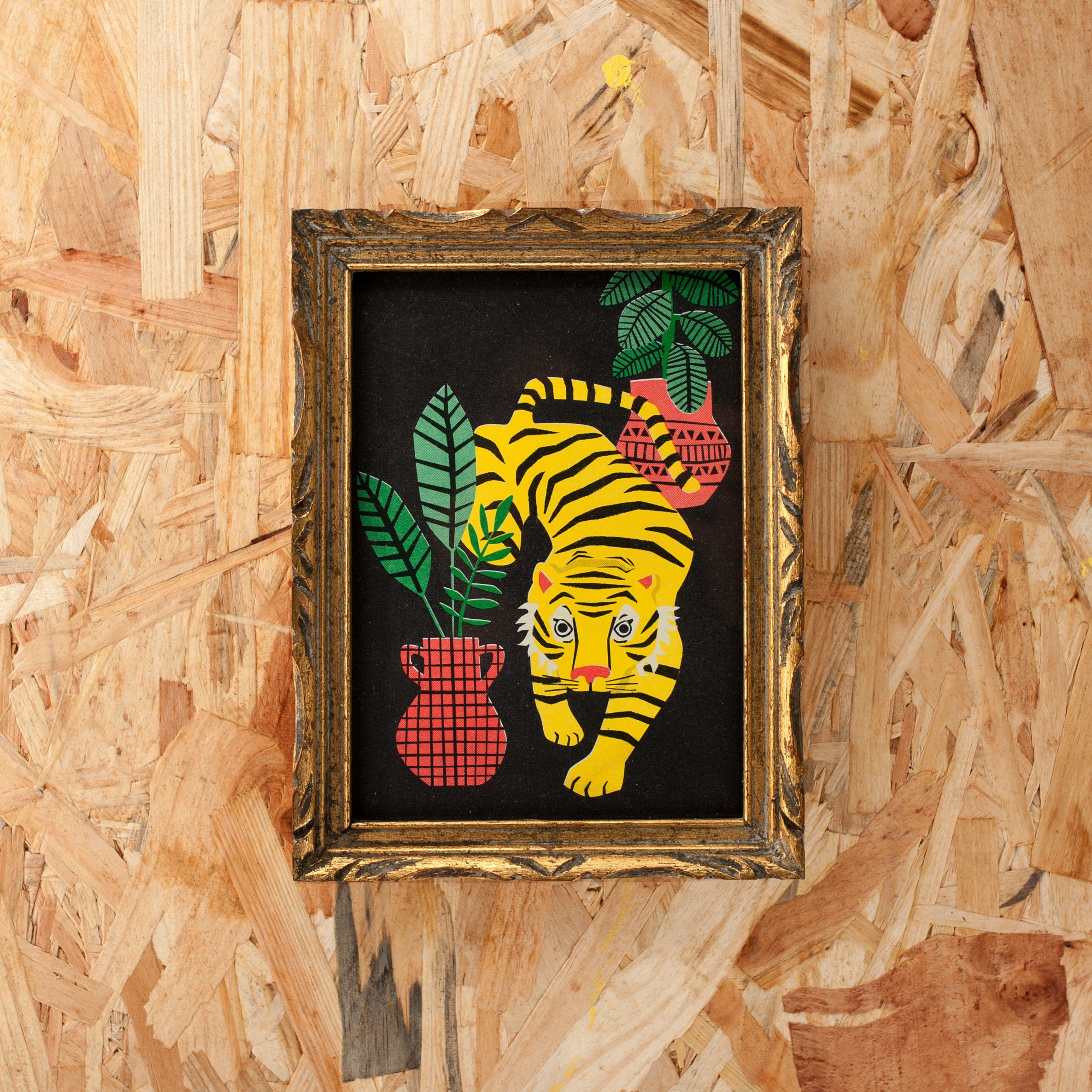 Affiche Léopard Tigre Lion