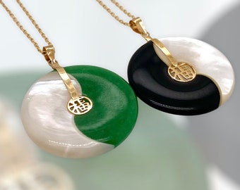 Yin yang jade best sale pendant