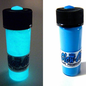 Glow-On® Super Phosphorescent Glow Paint Medium 4.6 ml vial BLUE