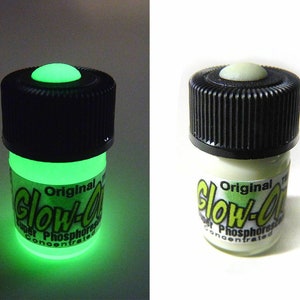 Glow-On® Super Phosphorescent Glow Paint Small 2.3 ml vial ORIGINAL