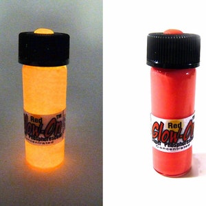 Glow-On® Super Phosphorescent Glow Paint Medium 4.6 ml vial RED