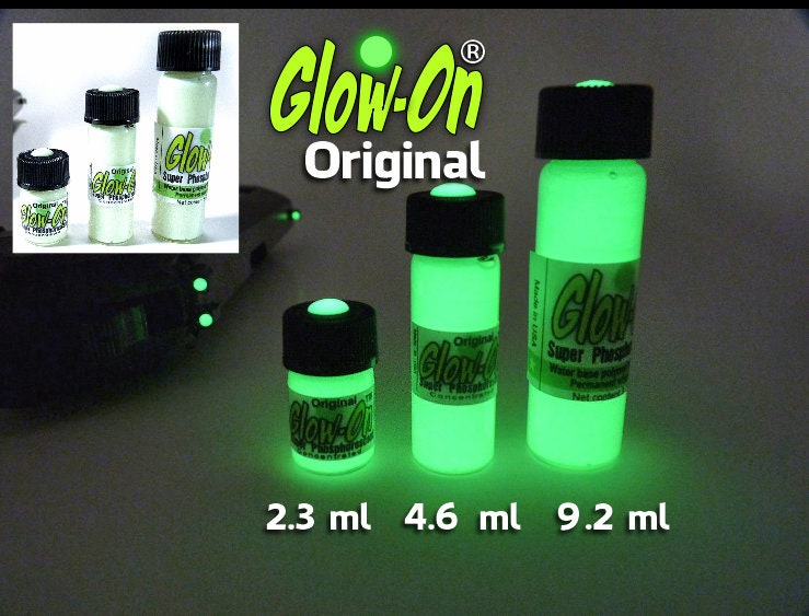 Glow-on Aqua Glow Paint for Gun Sights Fishing Lures 2.3 Ml Vial