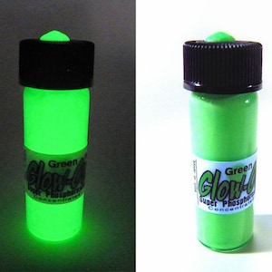 Glow-On® Super Phosphorescent Glow Paint Medium 4.6 ml vial GREEN