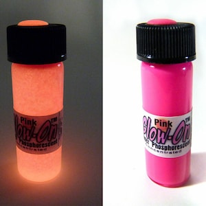 Glow-On® Super Phosphorescent Glow Paint Medium 4.6 ml vial PINK