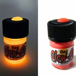 Glow-On® Super Phosphorescent Glow Paint Small 2.3 ml vial RED