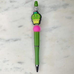 Penna con perline di cactus