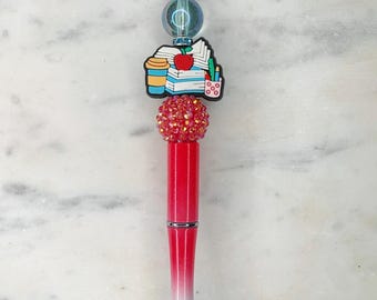 Teacher/Library Beaded Pen