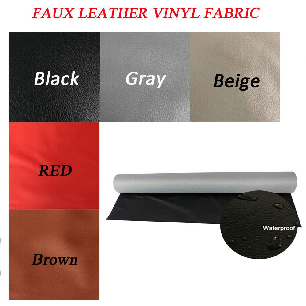 5 Colour Faux Leather Vinyl Fabric 54wide Etsy
