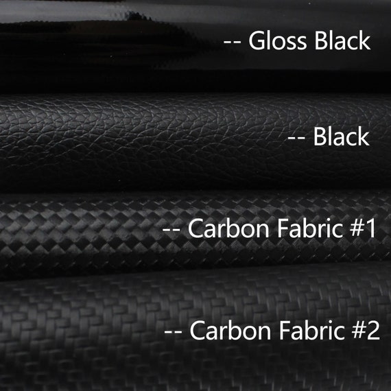 black faux leather fabric
