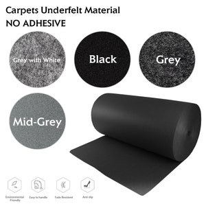 Carpet Upholstery Durable Un-Backed 78" Wide multi-purpose Subwoofer Enclosure Automotive Boat Repair  Black/Grey/Mid-Grey/Grey White