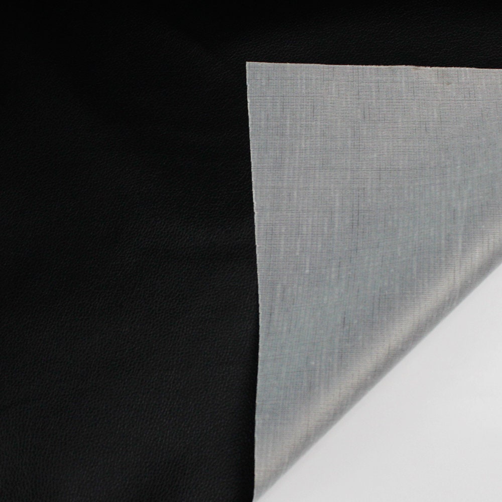 Black Marine Vinyl Fabric Waterproof Faux Leather Fabric Etsy