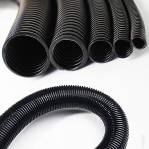 thumbnail image 2 of Xscorpion 3/8" Split Wire Loom – Black Conduit Tubing For Car/Home/Boat – 100 Ft Roll 2 of 6