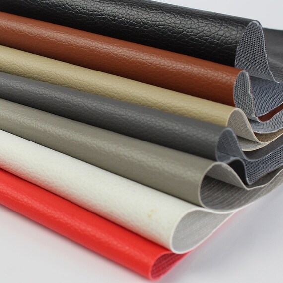 Marine Vinyl Fabric, Faux Leather Fabric, Upholstery DIY Craft Supply, 54  Wide 6 Colors for Choice for Purses,keyfobs,auto,boat,handbag,hat 