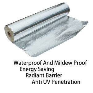 Aluminum Foil Vapor Barrier Thermal Reflective Heat Insulation Solid Radiant 48"W