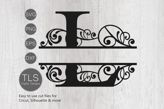 Download Letter L Split Monogram Svg Split Monogram Svg Letter L Cricut Monogram Silhouette File Letter L