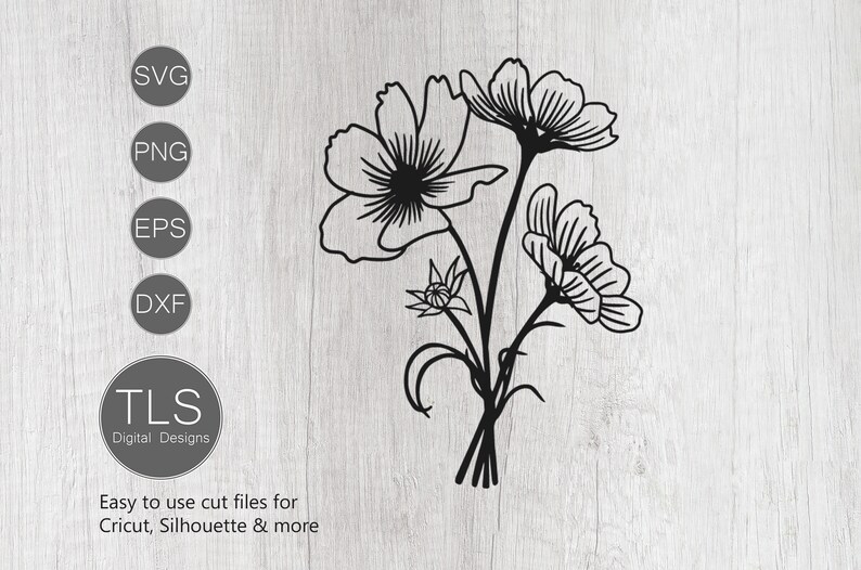 Download Flower bouquet svg cut file Flowers Cricut Flower svg cut ...