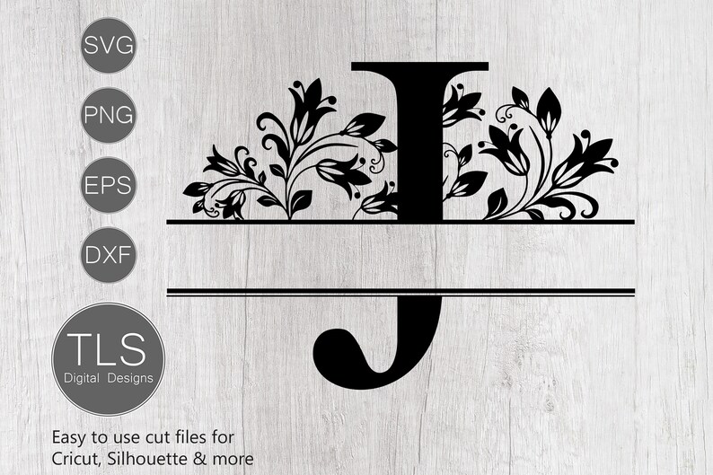 Download Letter J Split Monogram SVG Split Monogram SVG Letter J | Etsy
