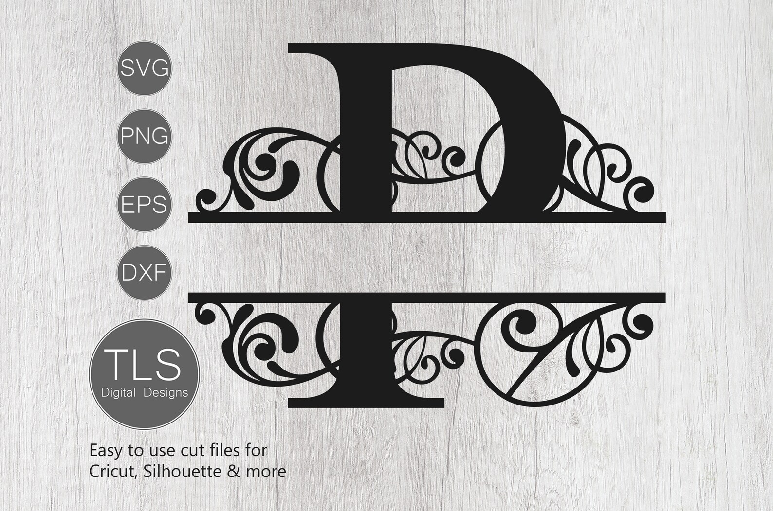 Download Letter P Split Monogram SVG Split Monogram SVG Letter P | Etsy