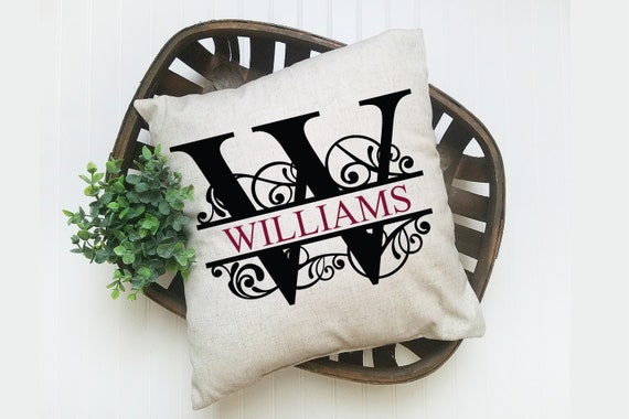 Letter W Split Monogram Svg Split Monogram Svg Letter W Etsy