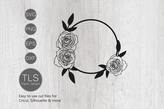Download Floral Circle Frame Svg Flower Frame Svg Floral Frame Svg Etsy