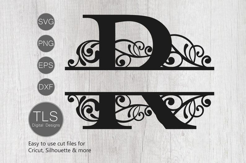 Download Letter R Split Monogram SVG Split Monogram SVG Letter R | Etsy